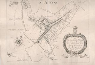 Item #71-2851 Map of St. Alban’s. 18th British engraver
