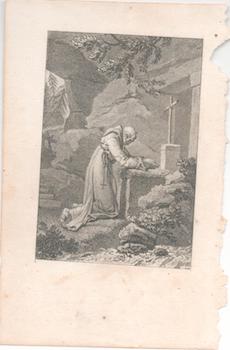 Item #71-2964 [Monking praying]. 18th Century Engraver