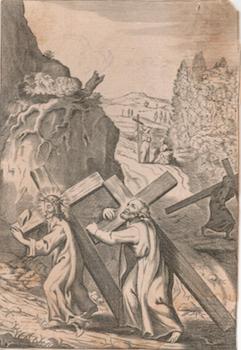 Item #71-2981 [Christ Carrying the Cross]. 18th Century Engraver