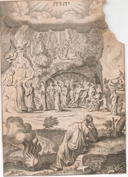 Item #71-2983 [God commands Abraham to kill his son, Isaac]. 18th Century Engraver