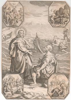 Item #71-2986 [Jesus after the Resurrection]. 18th Century Engraver.