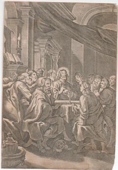 Item #71-2987 [The Last Supper]. 18th Century Engraver