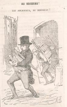 Item #71-3166 Au Boisseau! Les Journeaux, au Boisseau? Honore Daumier, French