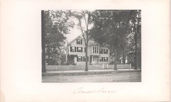 Item #71-3182 Amesbury, John Greenleaf Whiitter’s (1807-1892) house. 19th Century Photographer.
