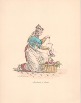 Item #71-3213 Merchande de Cerises (Cherry Seller). After Carle Vernet, French