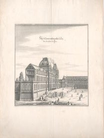 Item #71-3339 Prosp. du Louvre und der grossen Gallery. Jean Marot, After