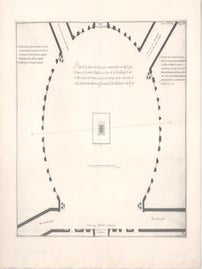 Item #71-3407 Map-Plan de la place des Victoires commencee en 1685 par Francois Vicomte...