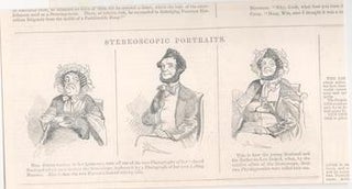 Item #71-3414 Steroscopic Portraits. 19th Century Engraver