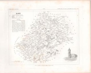 Item #71-3508 Map-Petit Atlas Nationale. Lot Trois Arrondisemens Communes. Ales, Engraver