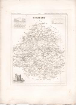 Item #71-3509 Map-Dordogne. Ales, Engraver