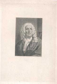 Item #71-3558 Portrait of Alexis Piron (French epigrammatist and dramatist, 1689-1773). Deveria,...