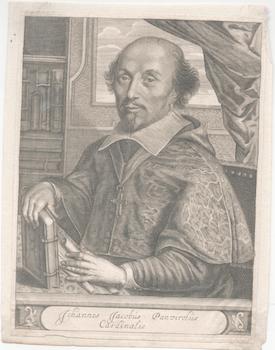 Item #71-3562 Portrait of Giovanni Giacomo Panciroli (Italian Catholic Cardinal, 1587-1651). 17th...