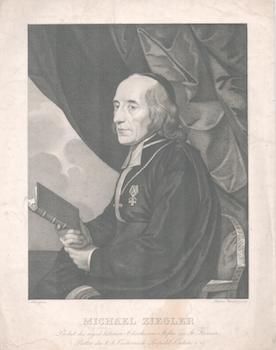 Item #71-3566 Portrait of Michael Ziegler (German cleric). Abel, Thomas Benedetti, After, Engraver