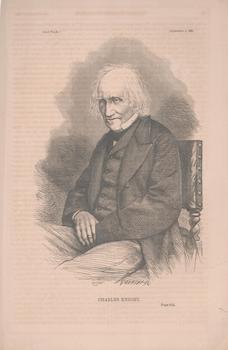 Item #71-3575 Portrait of Charles Knight (English publisher of cheap illustrated books and...