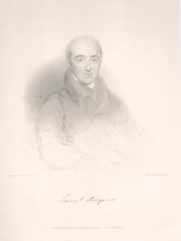 Item #71-3590 Portrait of Samuel Rogers (English poet, 1763-1855). Sir Thomas Lawrence, W....