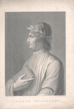 Ermini, Pietro (After); Pietro Bettelini (Engraver) - Portrait of Angelo Poliziano (Italian Poet, 1454-1494)