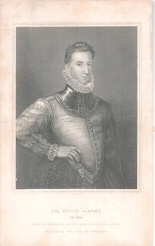 Item #71-3665 Portrait of Sir Philip Sidney (English poet, courtier, scholar and soldier,...
