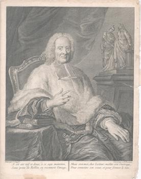 Item #71-3669 Portrait of Charles Rollin (French Rector of the University of Paris, 1661-1741)....