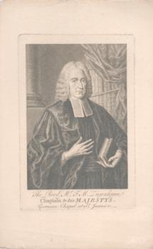 Item #71-3699 Portrait of Friedrich Michael Ziegenhagen (German-English clergyman to the German...