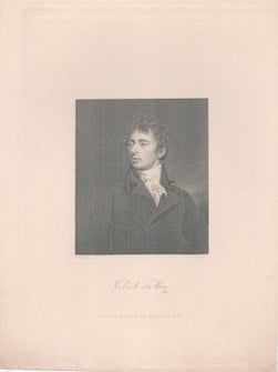 Item #71-3745 Portrait of Robert Southey (Engish poet of the Romantic school and Poet Laureate,...