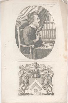 Item #71-3807 Portrait of Henry Justel (French royal librarian, keeper of the Library at St....