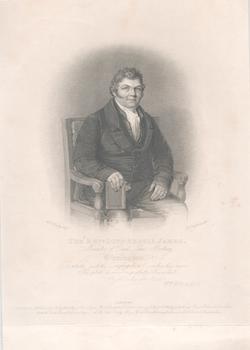 Item #71-3836 Portrait of The Rev. John Angell James (English independent minister, 1785-1859)....