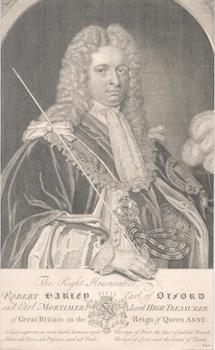 Item #71-3842 Portrait of Robert Harley, 1st. Earl of Oxford (English statesman and politician,...