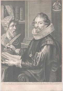 Item #71-3874 Portrait of Casperius Gevartius (Flemish jurisconsult and philologist, 1593-1666)....