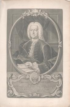 Item #71-3877 Portrait of Christian Gottlieb Buder (German jurist, historian and librarian,...