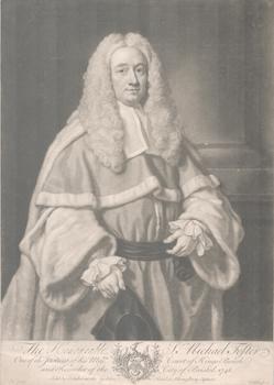 Item #71-3882 Portrait of Sir Michael Foster (English attorney, 1689-1763). James Wills, John...