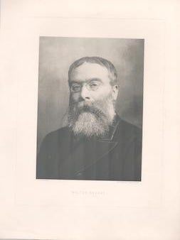 Item #71-3906 Portrait of Walter Besant (English novelist and historian, 1836-1901). Elliott,...