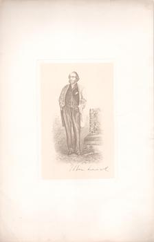Item #71-3984 Portrait of John Leech (English caricaturist and illustrator, 1817-1864). 19th...