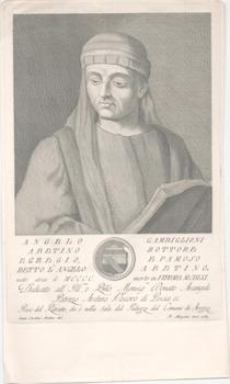 Item #71-4009 Portrait of Angelo Gambiglioni (Italian professor of law, 1400-1461). Santi Cardini...