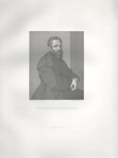 Item #71-4035 Self-Portrait of Michelangelo Buonarroti (Michelangelo, 1475-1564), from Imperiale...