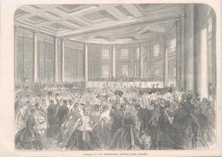 Item #71-4124 Opening of the Birmingham Central Free Library. 19th Century Engraver