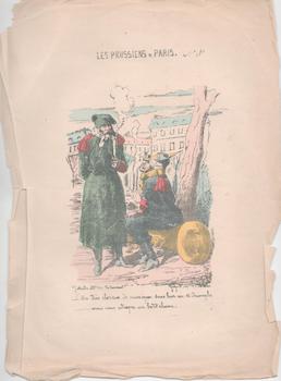 Item #71-4132 Les Prussiens a Paris (Guerre de 1870). 19th Century French Artist