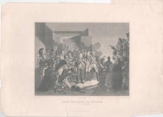 Item #71-4138 Louis XVIII quitte les Tuileries. (Nuit du 19 au Mars 1815). Antoine-Jean Gros,...