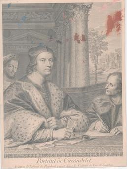 Item #71-4151 Portrait of Ferry Carondelet with his Secretaries. Sebastiano del Piombo, Nicholas...