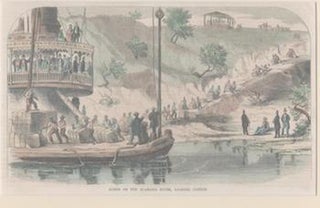 Item #71-4172 Scene on the Alabama River, Loading Cotton. 19th Century American