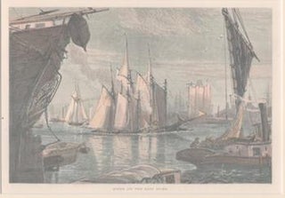 Item #71-4180 Scene on the East River. 19th Century American