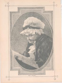 Item #71-4215 My Book, illustration from “A New Library of Poetry and Song.”. 19th Century...