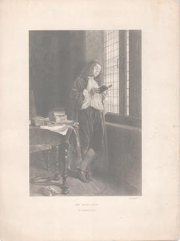 Item #71-4217 The Book-Lover. Ernest Meissonier, After