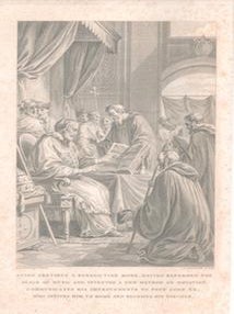 Item #71-4234 Guido Aretinus a Benedictine Monk, Having Reformed the Scale of Music and Invented...