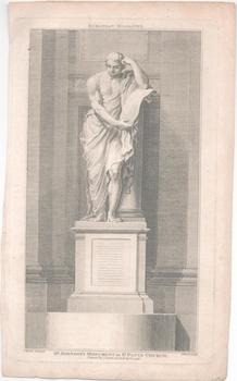 Item #71-4238 Dr. Johnson’s Monument in St. Paul’s Church [Cathedral], from the “European...