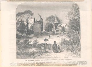 Item #71-4247 The Village Church on Christmas Morning. 19th Century Engraver