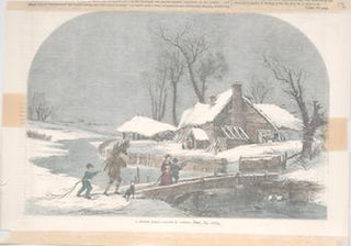 Item #71-4276 A Winter Scene. B. Foster, Edmund Evans, Del., Engraver