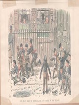 Item #71-4296 The Jolly Game of Snowballing, as Played in our Square. John Leech