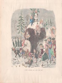 Item #71-4302 A Merry Christmas and a Happy New Year! John Leech