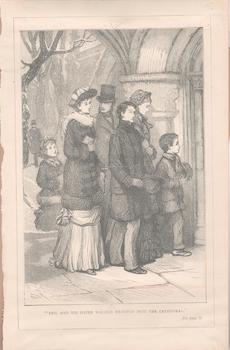Item #71-4320 “Eric and His Sister Walked Silently into the Cathedral.”. 19th Century Engraver