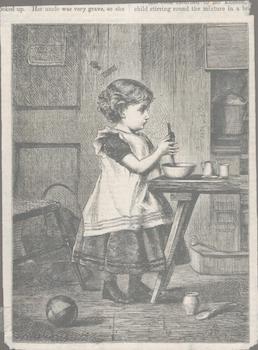 Item #71-4326 “Mixing a Christmas Pudding”. Butterworth, Heath, Engravers